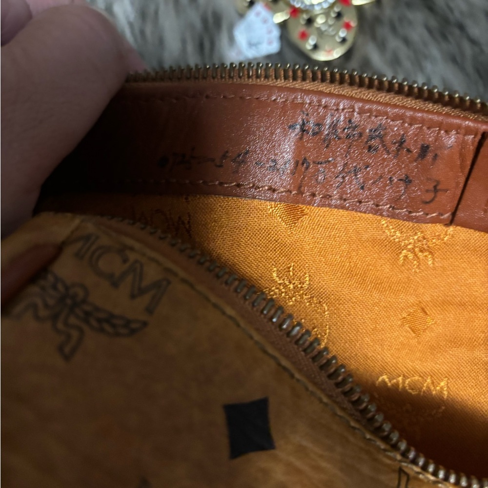 MCM Cognac Boston bag Visetos Satchel - Picture 5 of 14